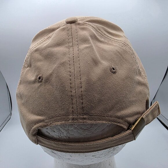 TSC Tractor Supply Co Adjustable Hat Tan Red Embroidered Logo Baseball Cap - Picture 3 of 8